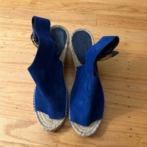 Blue Espadrille Sandals